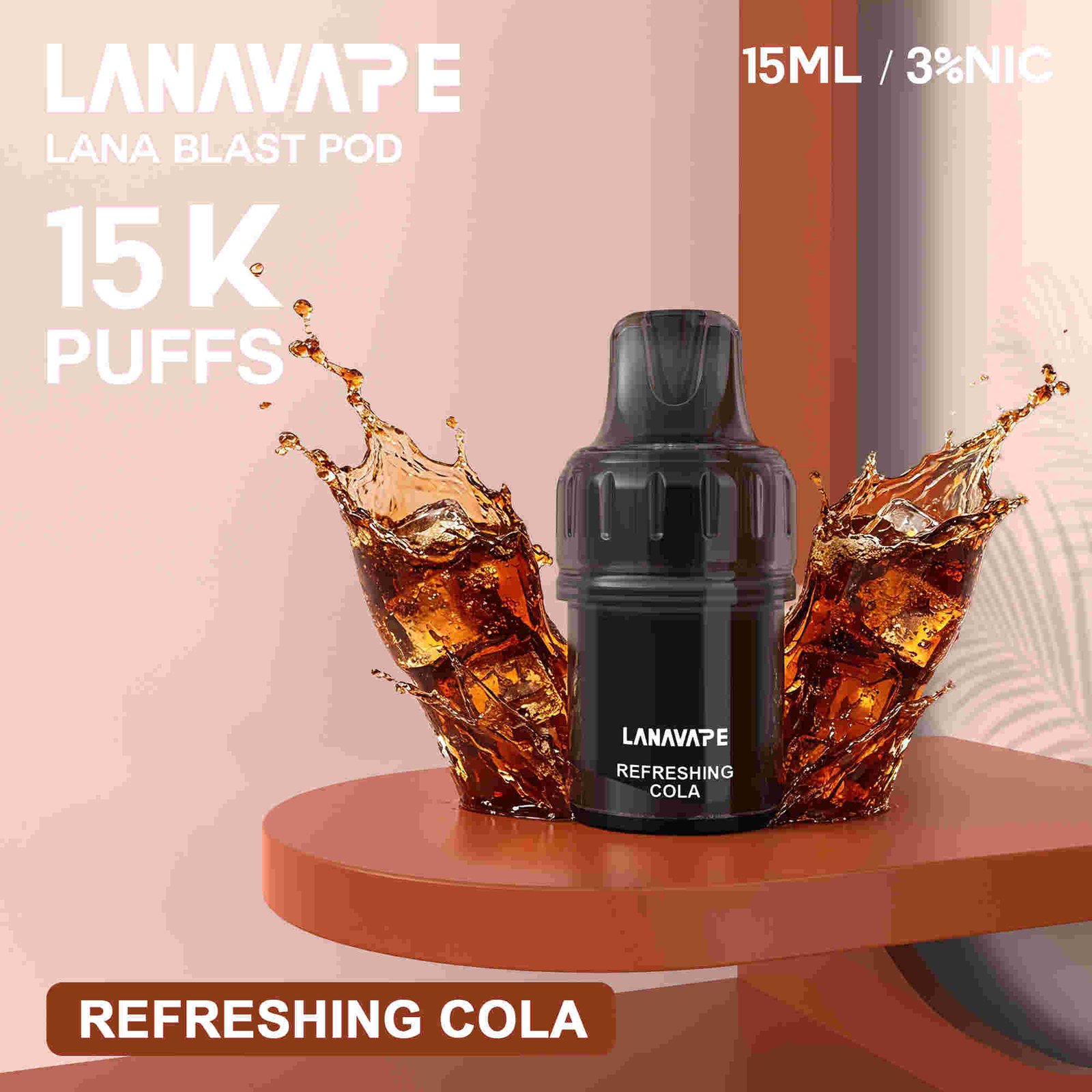LANA BLAST 15K可替換彈電子煙|一口15000超長續航|Type-C疾速快充:圖片 4
